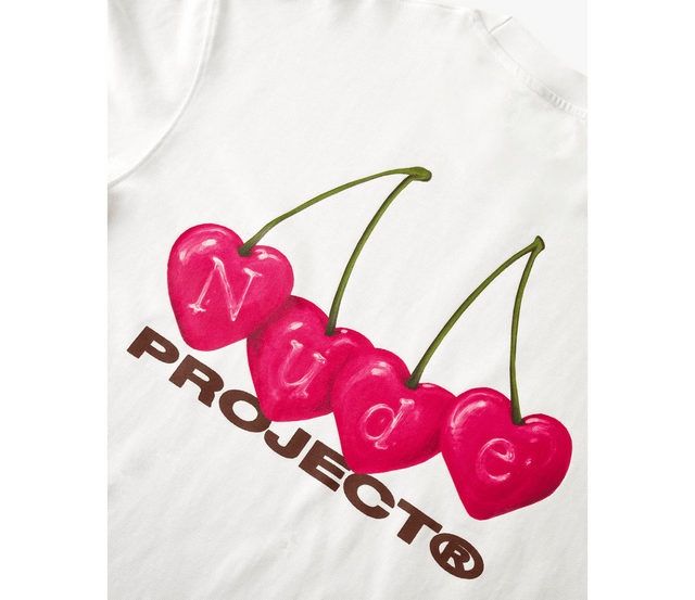 TEE NUDE PROJECT CHERRY WHITE