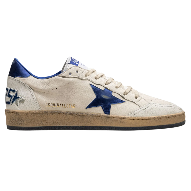 GOLDEN GOOSE BALL STAR METALLIC BLUE