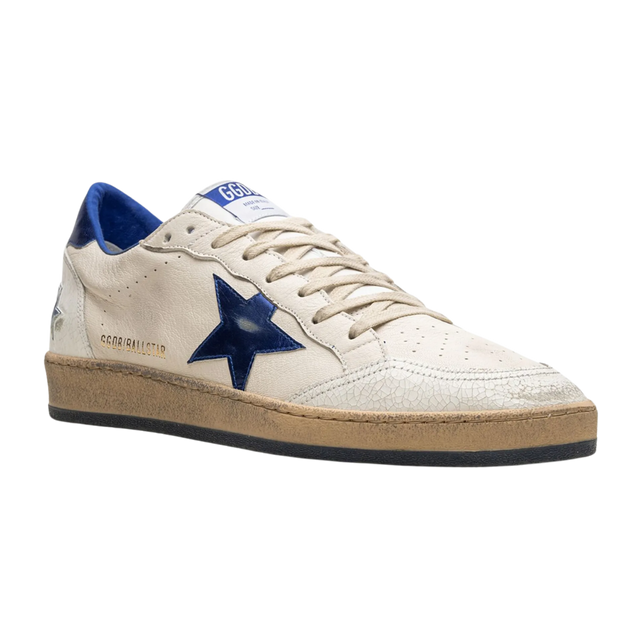 GOLDEN GOOSE BALL STAR METALLIC BLUE