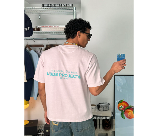 TEE NUDE PROJECT CULT LILAC GARMENT DYE