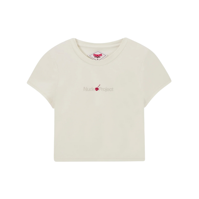 BABY TEE NUDE PROJECT LOGO WHITE