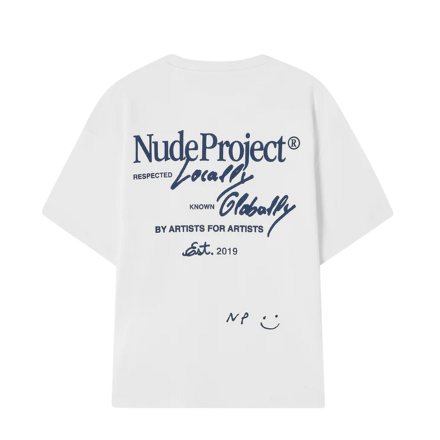 TEE NUDE PROJECT HAPPY CULT WHITE