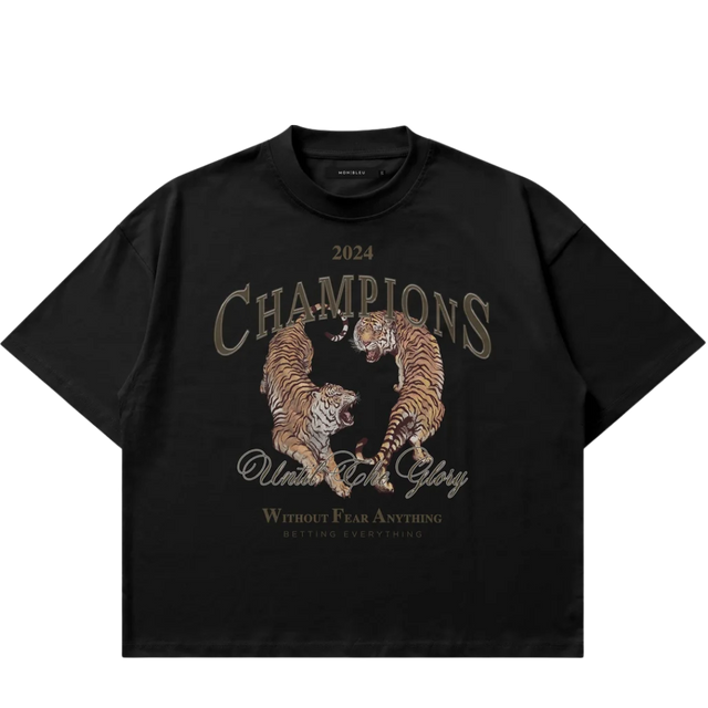 TEE MON BLEU CHAMPIONS BLACK