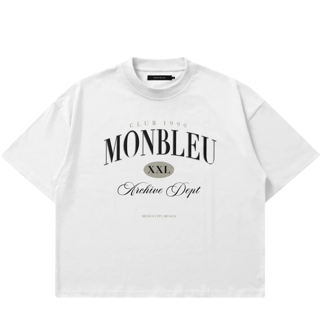 TEE MON BLEU 1990 CLUB WHITE