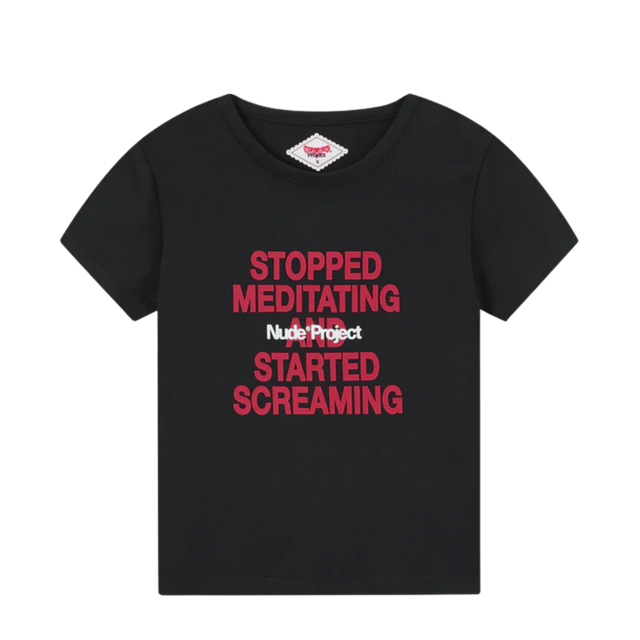 BABY TEE NUDE PROJECT LOUD BLACK