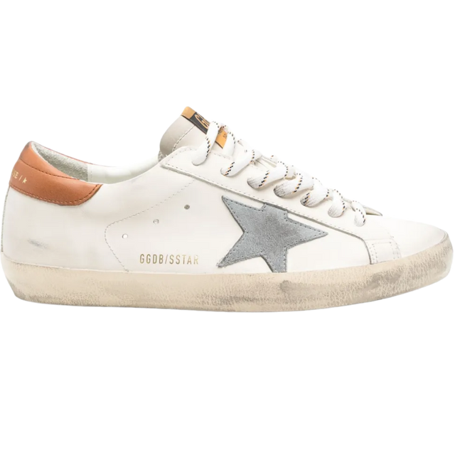 GOLDEN GOOSE SUPER STAR CLASSIC LEATHER WHITE BROWN