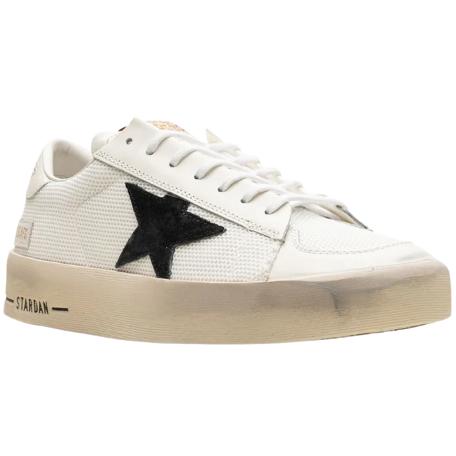 GOLDEN GOOSE STARDAN GAMBETTO NET WHITE BLACK