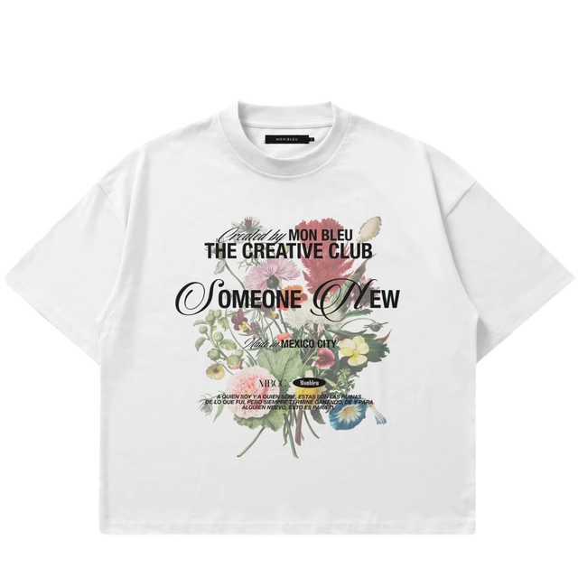TEE MON BLEU SOMEONE NEW WHITE