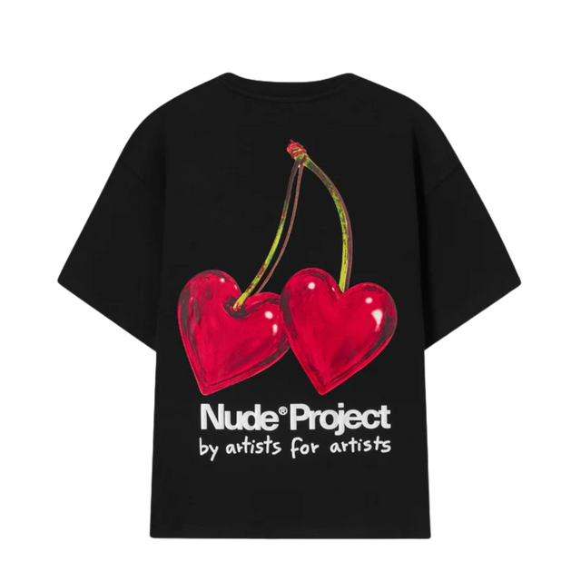 TEE NUDE PROJECT METAL CHERRY BLACK