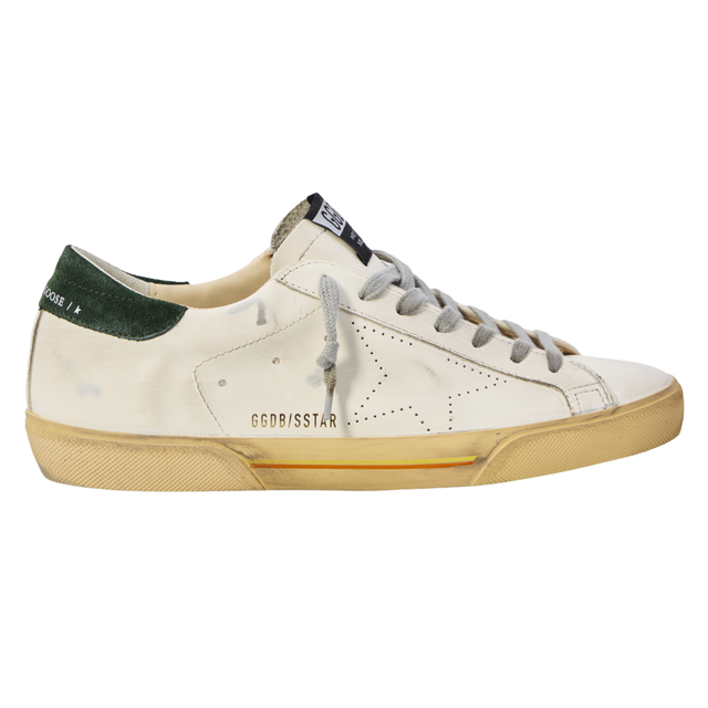 GOLDEN GOOSE SUPER STAR SKATE WHITE/GREEN