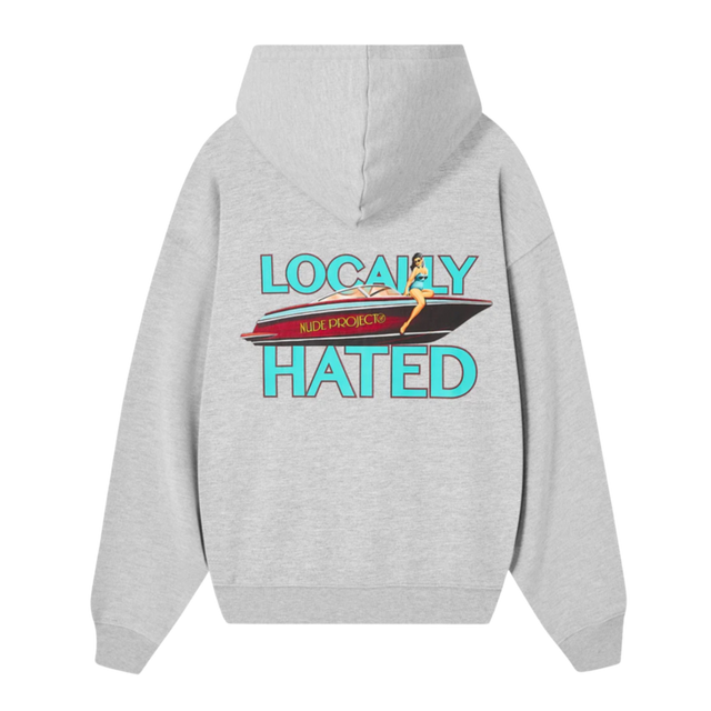 HOODIE NUDE PROJECT LOCALLY HATED GREY MELANGE