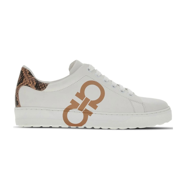 FERRAGAMO LOW GANCINI WHITE