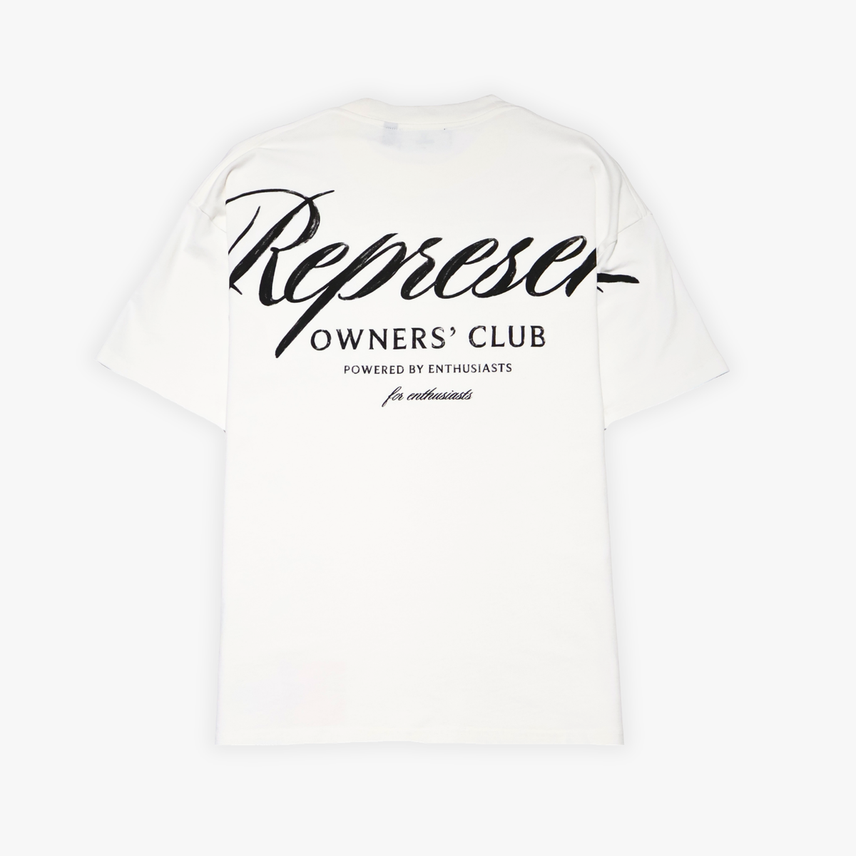 TEE REPRESENT OWNERS CLUB SCRIPT WHITE
