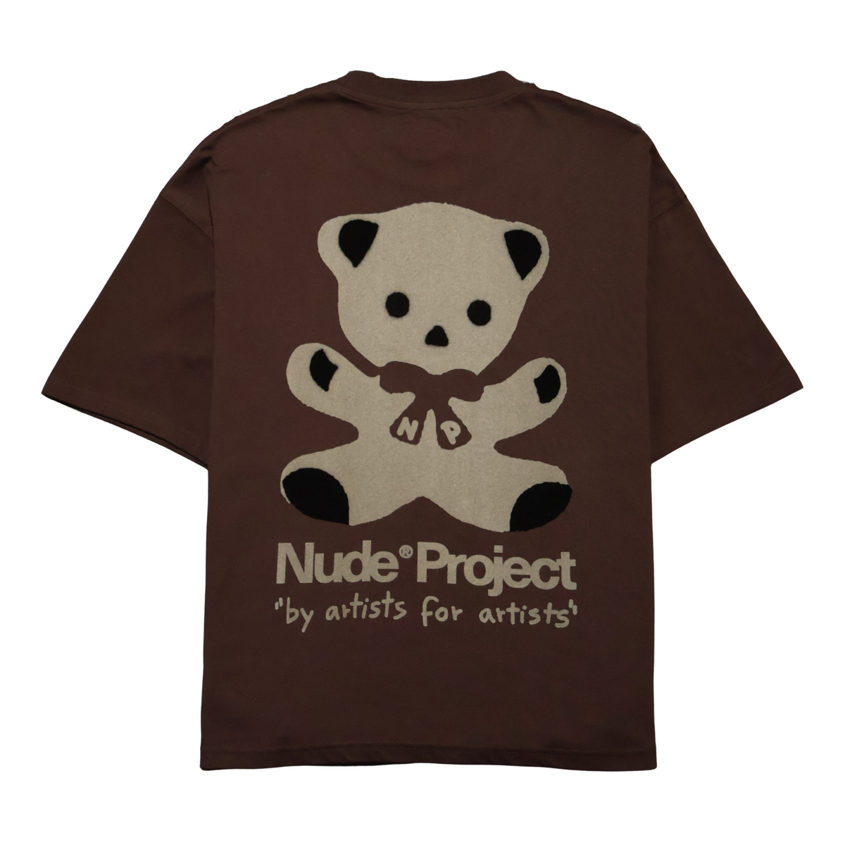 TEE NUDE PROJECT BEAR INK BROWN