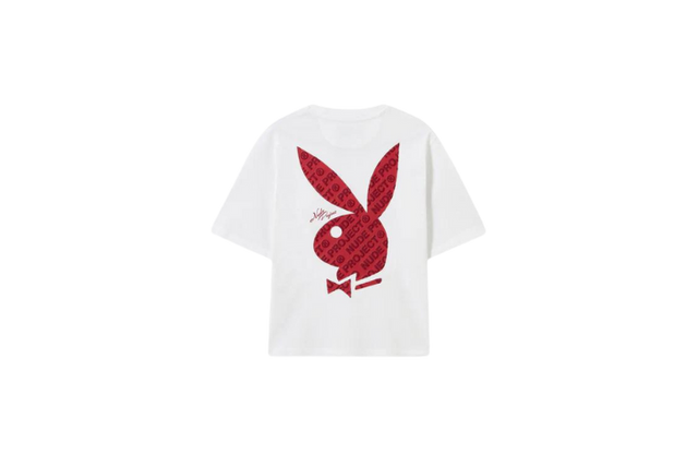 TEE NUDE PROJECT x PLAYBOY SURFER GIRL NAVAL ACADEMY WHITE