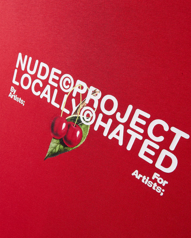 TEE NUDE PROJECT LOCALLY HATED CHERRY RED
