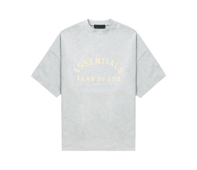 TEE ESSENTIALS  CREWNECK LIGHT HEATHER