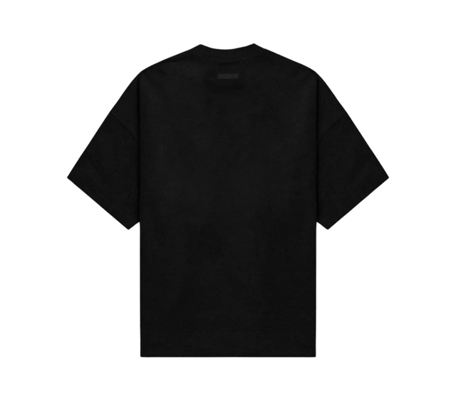 TEE ESSENTIALS  CREWNECK JET BLACK