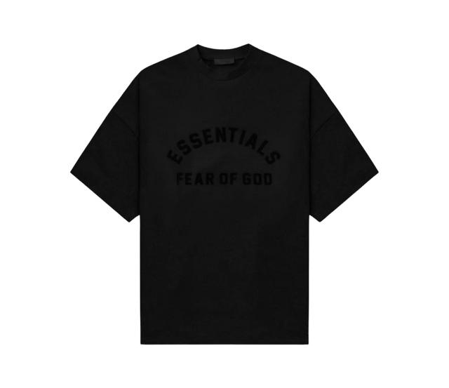 TEE ESSENTIALS  CREWNECK JET BLACK