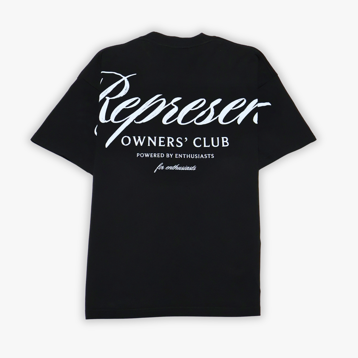 TEE REPRESENT OWNERS CLUB SCRIPT BLACK
