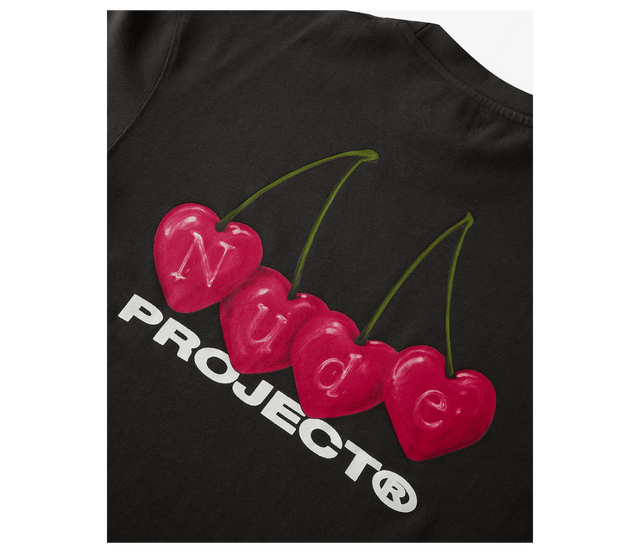 TEE NUDE PROJECT CHERRY BLACK