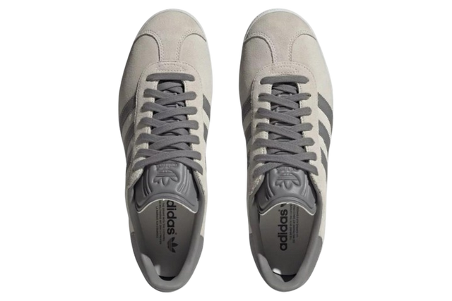ADIDAS GAZELLE GREY LIGHT GREY WHITE