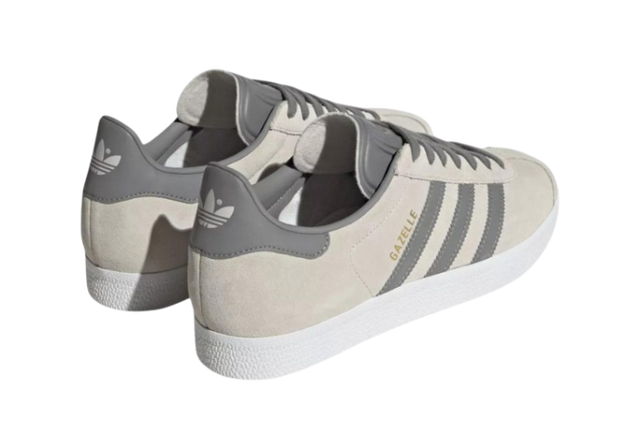 ADIDAS GAZELLE GREY LIGHT GREY WHITE