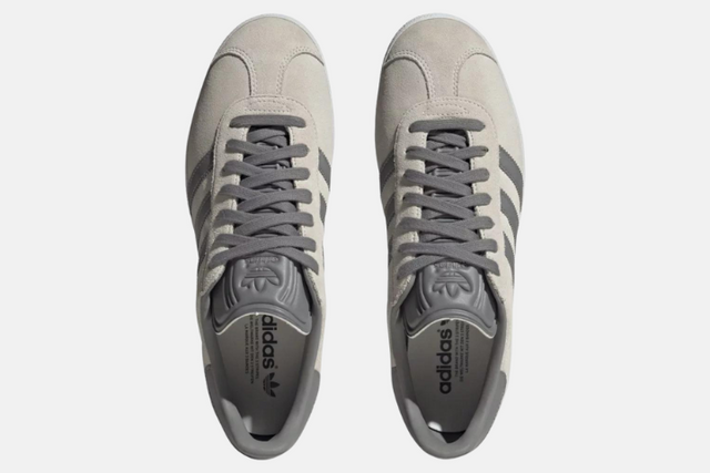 ADIDAS GAZELLE GREY LIGHT GREY WHITE