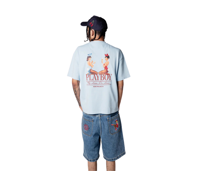 TEE NUDE PROJECT x PLAYBOY HERITAGE BABY BLUE