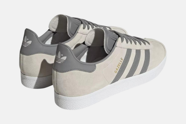 ADIDAS GAZELLE GREY LIGHT GREY WHITE