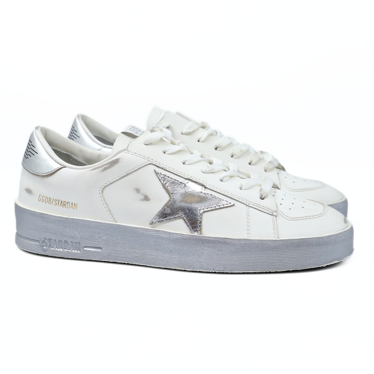 GOLDEN GOOSE STARDAN WHITE / SILVER
