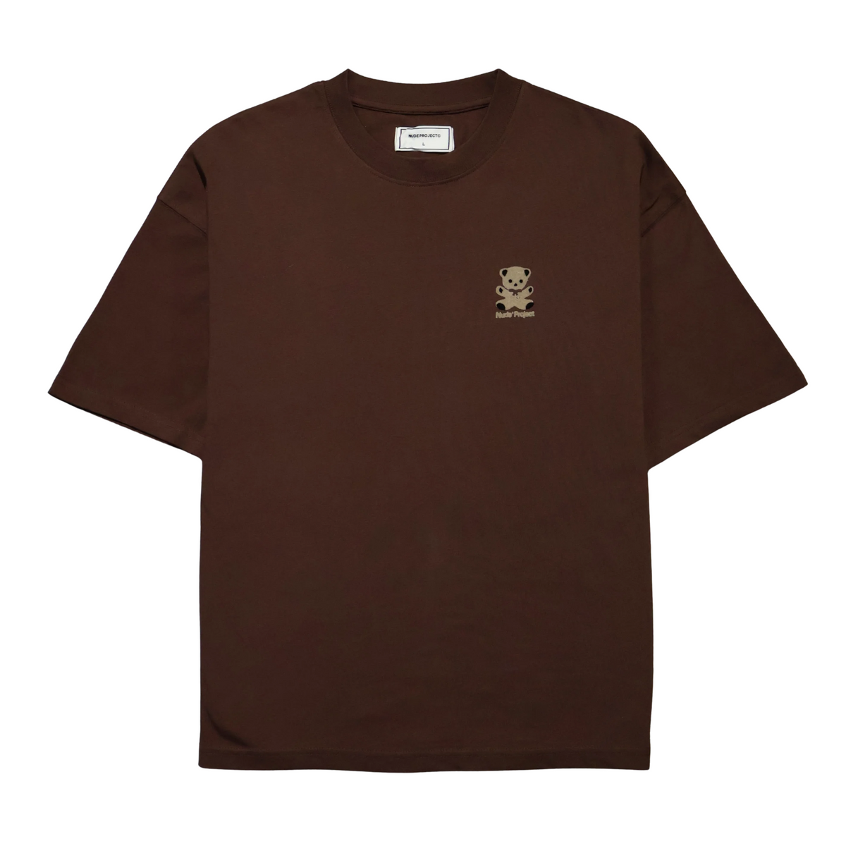 TEE NUDE PROJECT BEAR INK BROWN