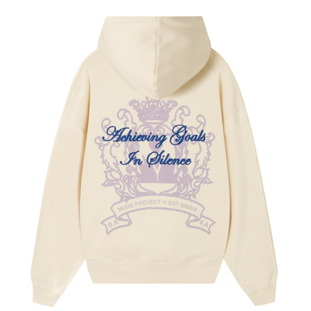 HOODIE NUDE PROJECT HERALDIC MARSHMALLOW