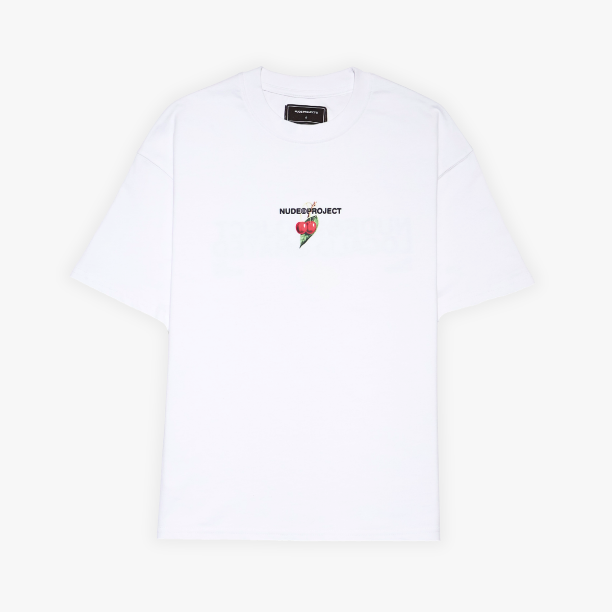 TEE NUDE PROJECT LOCALLY HATED CHERRY WHITE