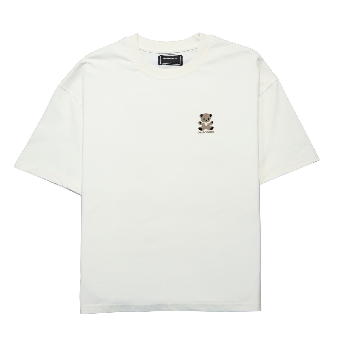 TEE NUDE PROJECT BEAR INK MARSHMALLOW