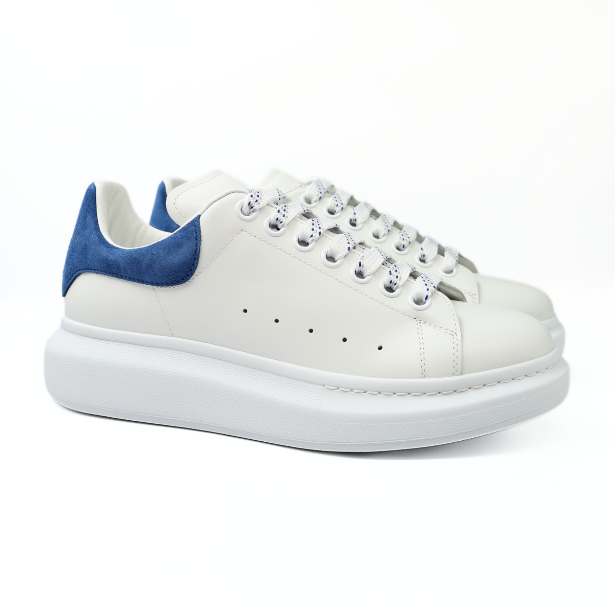 ALEXANDER McQUEEN OVERSIZE WHITE BLUE