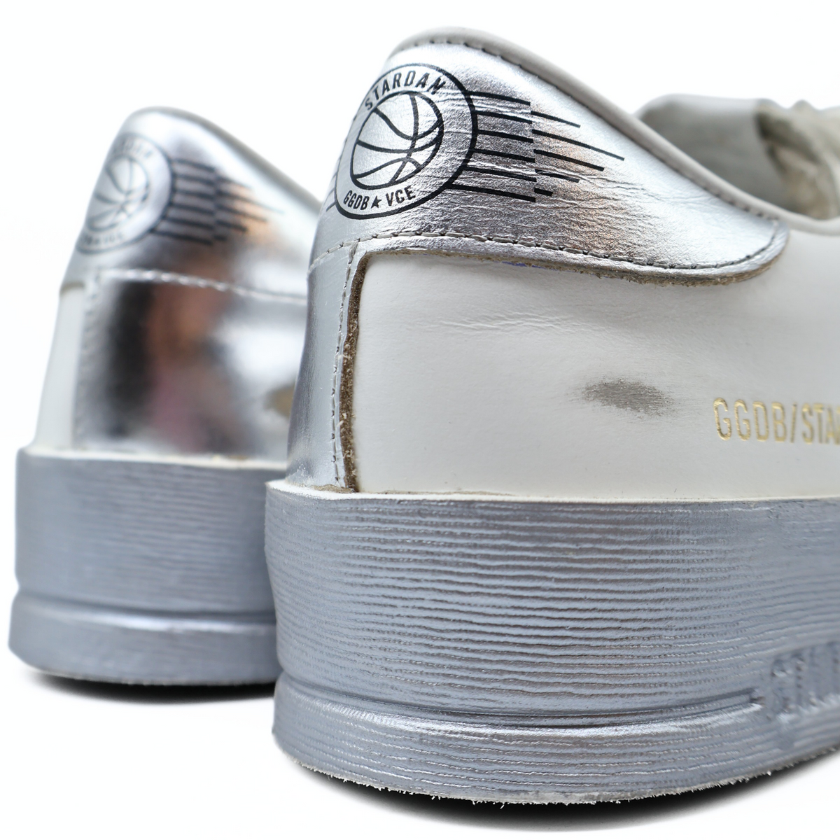 GOLDEN GOOSE STARDAN WHITE / SILVER