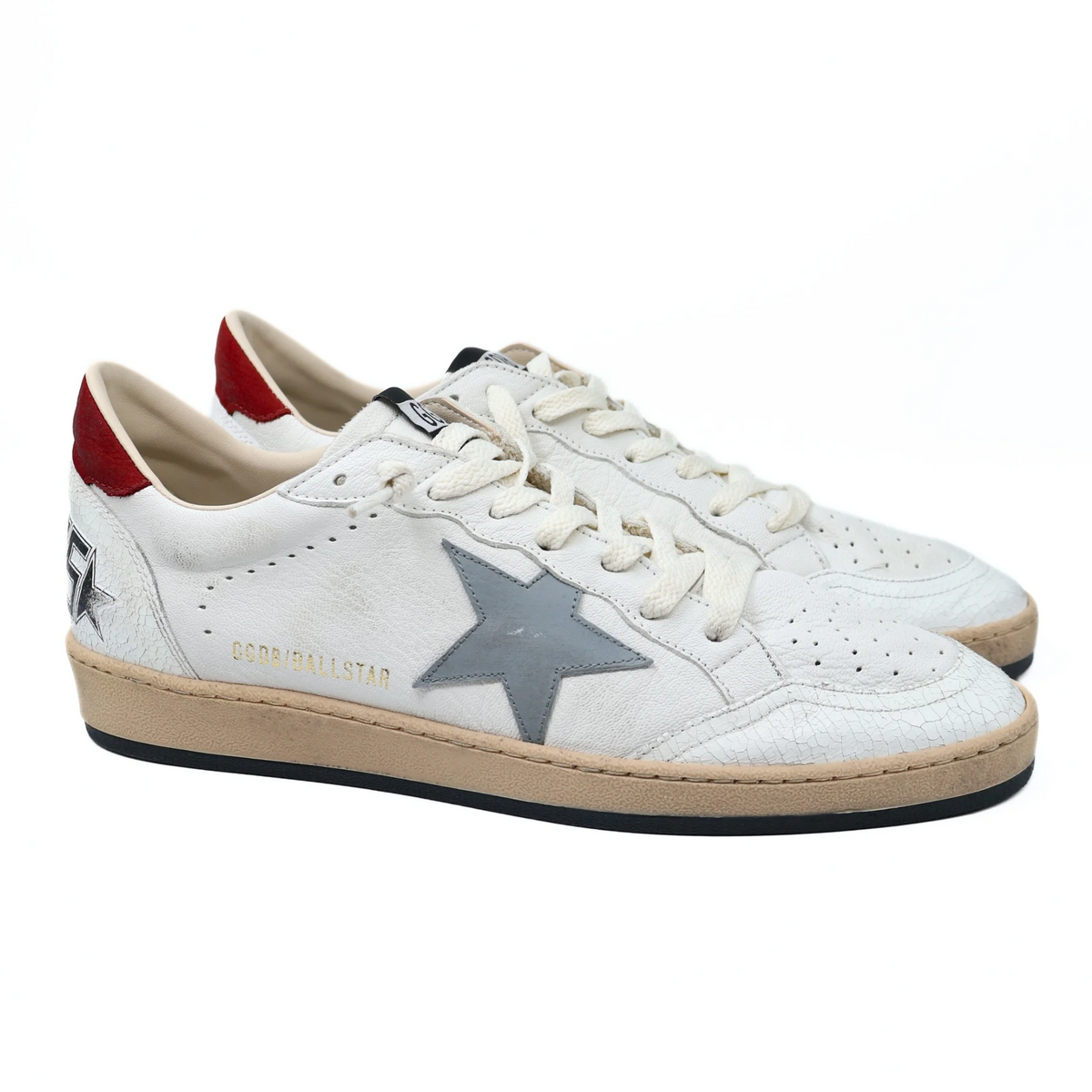 GOLDEN GOOSE BALLSTAR WHITE / SILVER BLUE