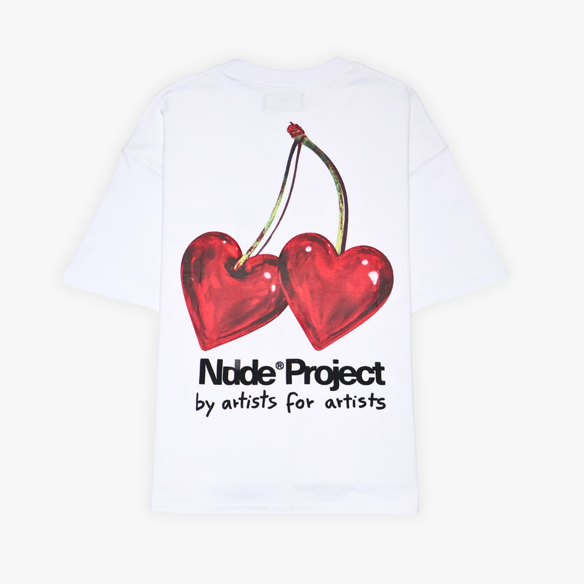TEE NUDE PROJECT METAL CHERRY WHITE