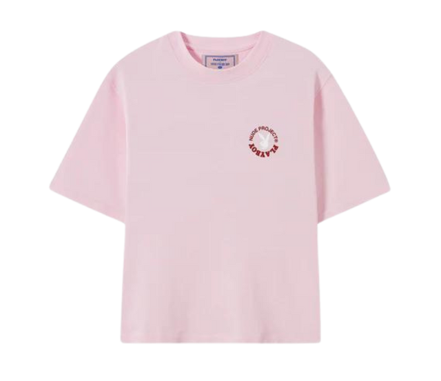 TEE NUDE PROJECT x PLAYBOY FREEDOM PINK CROPPED