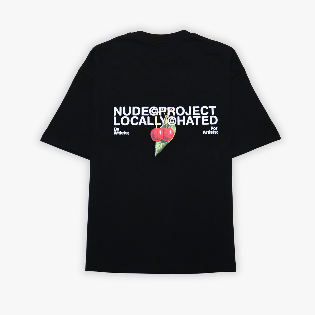 TEE NUDE PROJECT LOCALLY HATED CHERRY BLACK