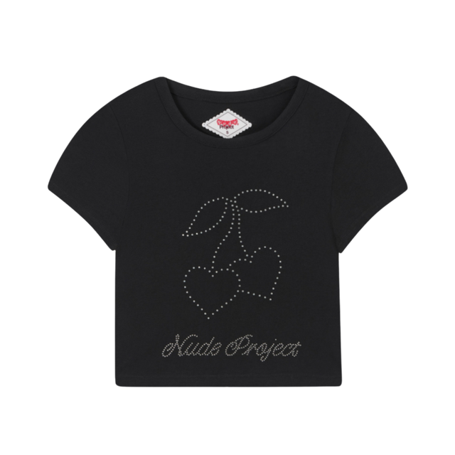 BABY TEE NUDE PROJECT CEREZA BLACK