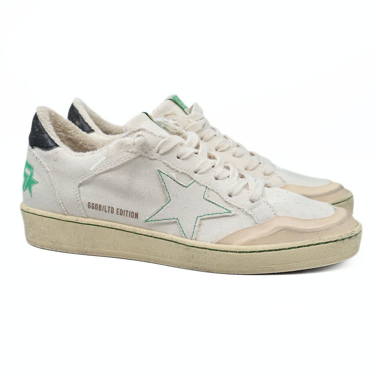 GOLDEN GOOSE BALL STAR DOUBLE QUARTER WHITE VAINILLA