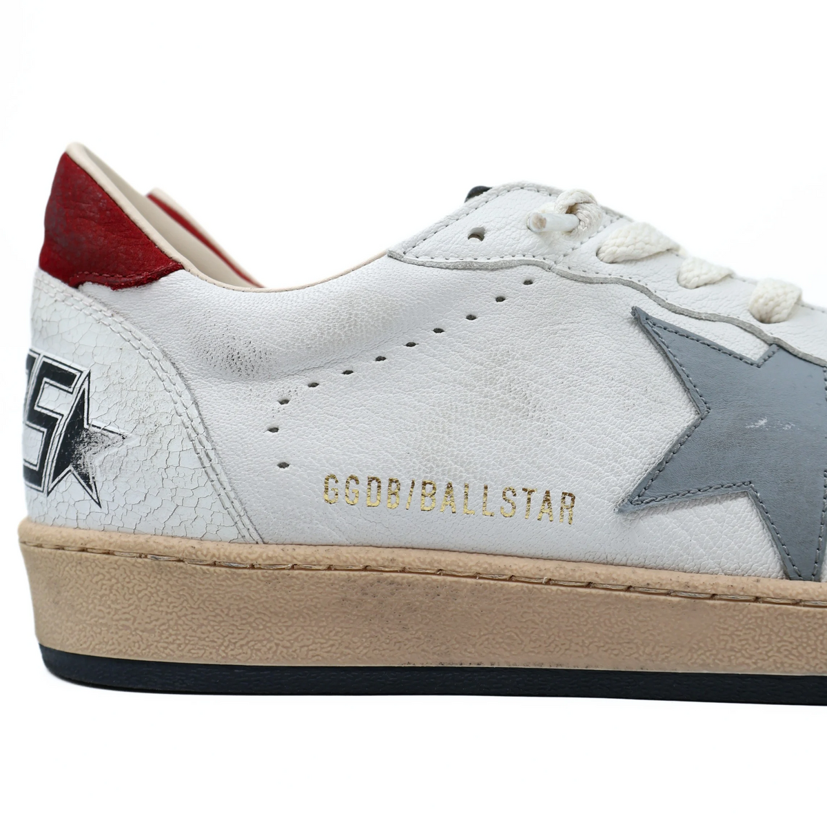 GOLDEN GOOSE BALLSTAR WHITE / SILVER BLUE