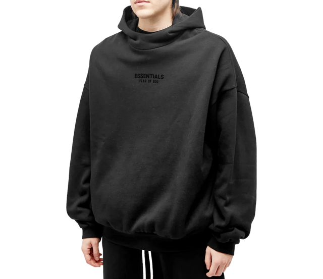 HOODIE ESSENTIALS BLACK FW23