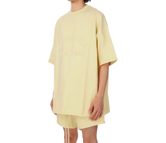 TEE HEAVY CREWNECK ESSENTIALS GARDEN YELLOW FW23