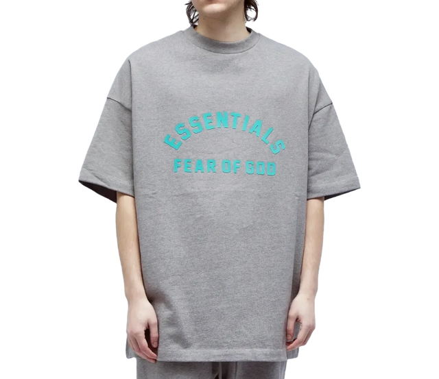 TEE HEAVY CREWNECK ESSENTIALS DARK HEATHER MINT FW23