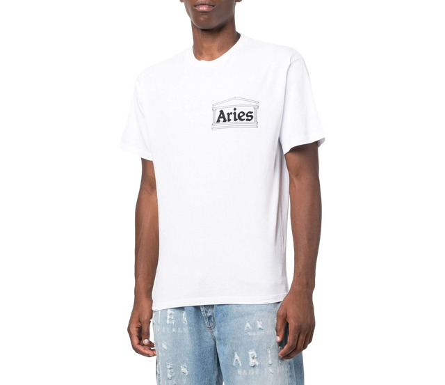 TEE ARIES WHITE LOGO