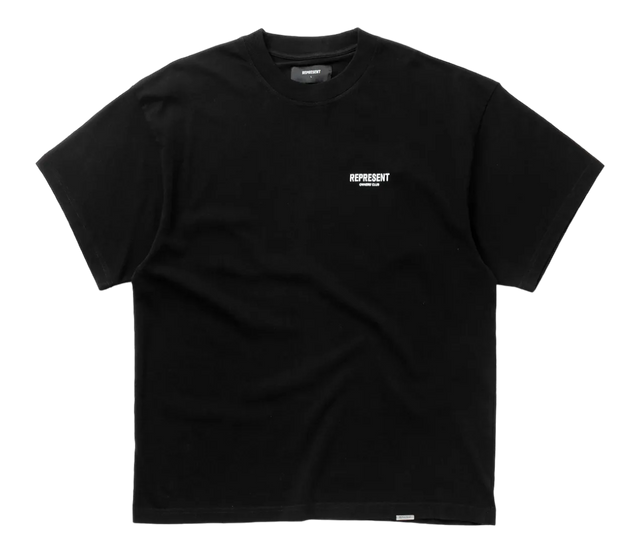 REPRESENT TEE BLACK LOGO