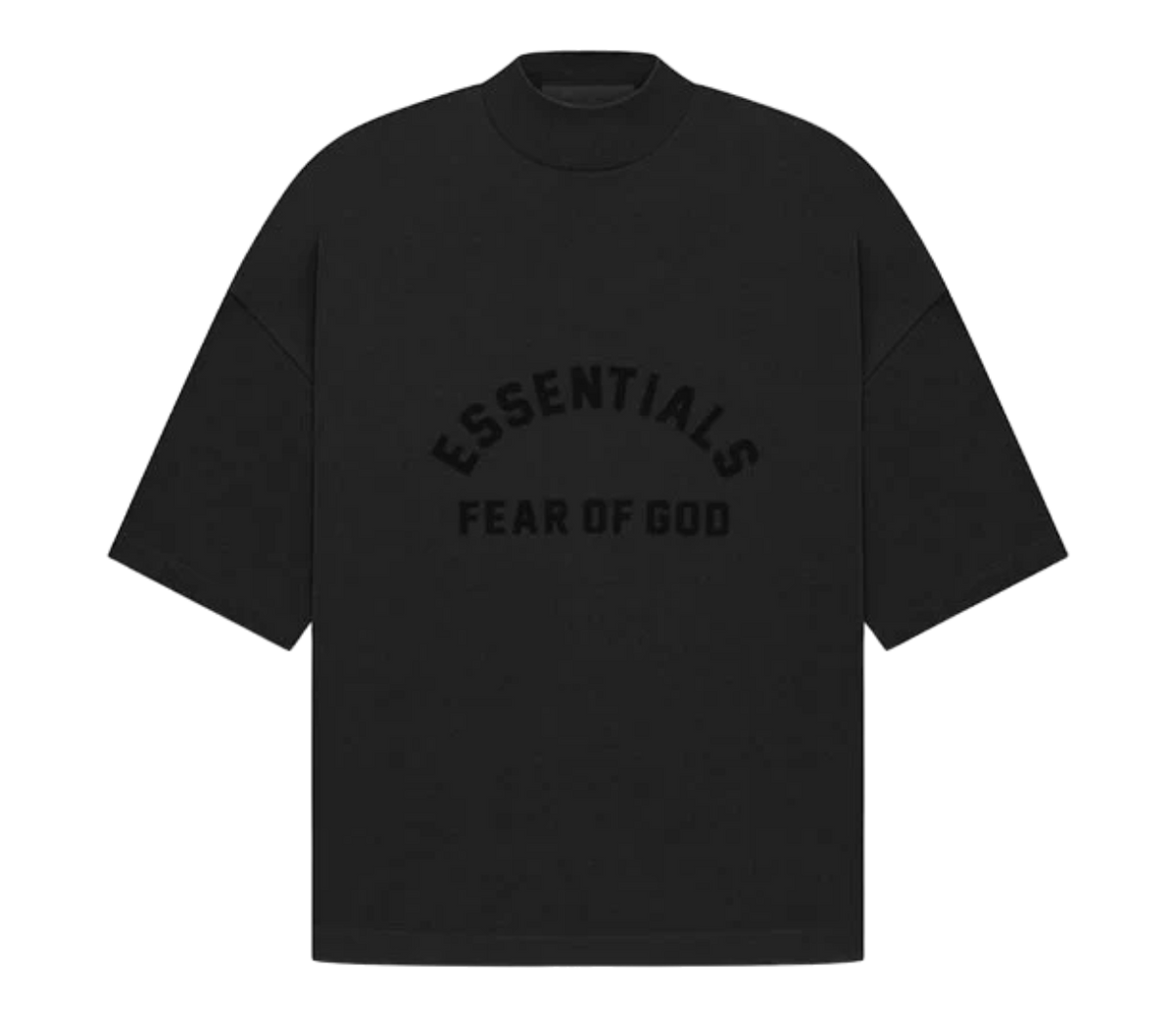 TEE ESSENTIALS JET BLACK SS23